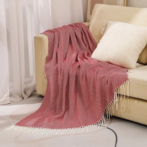 Nordic Stripe Throw Sofa Blanket